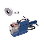 Hongsheng Çift Kafalı Etiket Makinesi MX6600 + 12 Rulo Etiket