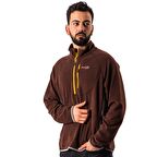 Freecamp Man Half Zipper Fleece-KAHVERENGİ