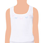 Tutku Kız Çocuk Geniş Askı İşlemeli Atlet 0166 6'lı paket