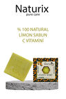 Natural Limon Sabunu Arındırıcı Sivilce Ve Siyah Nokta Karşıtı C Vitaminli %100 Doğal Lemon Soap