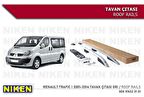 Renault trafic 1 tavan çıtası port bagaj taşıyıcı gri kısa şase 2001-14