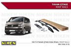 Vw transporter t5 t6 t7 tavan çıtası port bagaj taşıyıcı siyah kısa şase