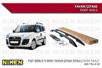 Fiat doblo 2 tavan çıtası port bagaj taşıyıcı siyah 2011+