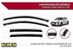 Hyundai i30 cam rüzgarlığı kromlu 2017+ niken