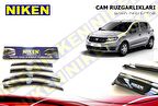 Dacia sandero cam rüzgarlığı kromlu 2013+ niken