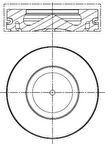 Bmw Piston Segman 0,50mm Bmw (n47, 84,50mm, Euro 4) E81 E82 E87 E88 E90 E92 E93 E60 E83 - Mahle 081pi00100002