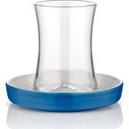 Koleksiyon Tiryaki Mavi 12 Parça Çay Seti  