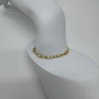 Özel Seri Gold Yonca Ve Taş Detaylı Bileklik - Gold