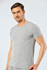 Cacharel - Bisiklet Yaka T-shirt 1305/Gri