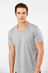 Cacharel Erkek T-Shirt (Slim Fit) 2170/Gri
