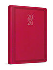 Gıpta 2026 Ticari Ajanda Günlük Kasa Ajandası 17x24 cm 112-EKK Kırmızı