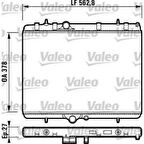 Psa Radyator P307 00>xsara 01 05 C4 04> 2,0hdi (ac+klımasız+mek) / (562,8x378x27) - Valeo 732894