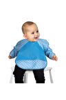 Yeni Ekonomik Kollu Mama Önlüğü Mavi - Mommyslab