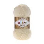 Alize Diva El Örgü İpliği - 01 Krem