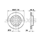 Mazda On Fren Aynası Havalı Mazda 626 Fs 92>97 MX 6 92>97 285×5 - Braxıs Ae0215