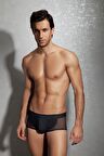 DOREANSE 1705 ERKEK FİLELİ SİYAH MODAL BOXER
