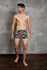 Erkek Modal Kıbrıs Desen Baskılı Uzun Paça Boxer 1817