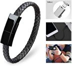 Codegen USB 3.1 Type-C Deri Bileklik Şarj Data Kablosu CDG-CNV54