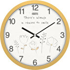 30 Cm Gerçek Cam Sessiz Mekanizma Duvar Saati