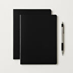 Tanıtım Özel Tasarım Siyah Kraft Kapaklı A4 Defter - 180 Derece Açılabilir, Sırtı Dikişli,%100 El İşçiliği, Ofis, Okul, Günlük Kullanım İçin İdeal Defter (Çizgisiz)