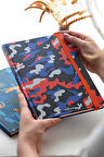 Color Kamuflaj Defter Kareli Turuncu 17x24 cm