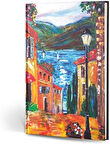 Color Creamona Amalfi Dokulu Mini Defter Çizgili (Göl)