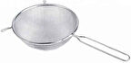 Metal Saplı Yuvarlak Mutfak Süzgeci, İnce Örgü, 3 Farklı Ebat (20 cm)