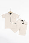 Barkod Kids %100 Pamuk İkili Takım T-shirt ve şort Erkek Çocuk HLK506070184