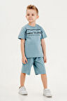 Barkod Kids %100 Pamuk İkili Takım T-shirt ve şort Erkek Çocuk HLK506070185