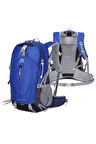 Outdoor Kamp ve Yürüyüş Sırt Çantası (38  Litre Kapasiteli) Mavi 9674