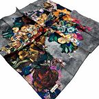 Pierre Cardin Koyu Gri Çiçek Desen Tivil İpek Eşarp 7660438-912