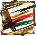 Aker Polyester Eşarp 51809 Beyaz Karışık Desen