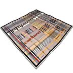 Cacharel Siyah Krem Karma Desen Tivil İpek Eşarp 8848313-931