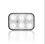 Unıversal 12v/24v 6 Ledli Beyaz Dikdörtgen 160flaş/dk. 3m Bantlı Montaj Su Geçirmez - Sanel-Sbdf6w