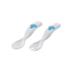 Mamajoo Desenli Kaşık & Çatal Seti / Mavi Fil