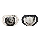 Mamajoo Sterilizasyon & Saklama Kutulu 2 Li Ortodondik Emzik Gece & Gündüz 0 Ay+ Pearl Black