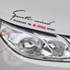 Jeep Mind Sport Araba Tampon Araç Sticker Yapıştırma