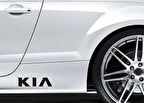 Kia Yapıştırma Marşpiyel Yazısı Sticker 2 Adet