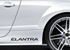 Elantra Yapıştırma Marşpiyel Yazısı Sticker 2 Adet
