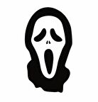 Çığlık Hayalet Maske Araba Sticker Arma Yapıştırma