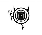 Fiat Araba Komik Şeytan Sticker Yapıştırma