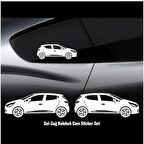 Clio 4 Sticker Kelebek Cam ı Sticker