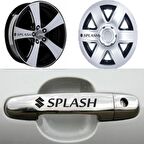 SUZUKİ Splash Kapı Kolu Jant Sticker Yapıştırma 8 Ad