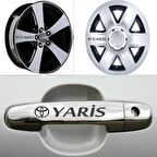 Toyota Yaris Kolu Jant Sticker Yapıştırma 8 Ad