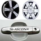 Opel Ascona Kapı Kolu Jant Sticker Yapıştırma 8 Ad