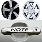Nissan NOTE Kapı Kolu Jant Sticker Yapıştırma 8 Ad