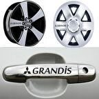 Mitsubishi Grandis Kapı Kolu Jant Sticker Yapıştırma 8 Ad