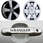 Jeep Wrangler Kapı Kolu Jant Sticker Yapıştırma 8 Ad
