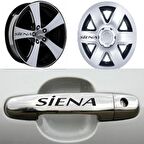Fiat Siena Kapı Kolu Jant Sticker Yapıştırma 8 Adet