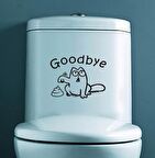 Klozet Banyo Sticker Komik Resim 10